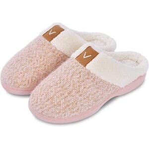 Parlovable Women Indoor Bedroom Slippers, Memory Foam House Shoe 9-10